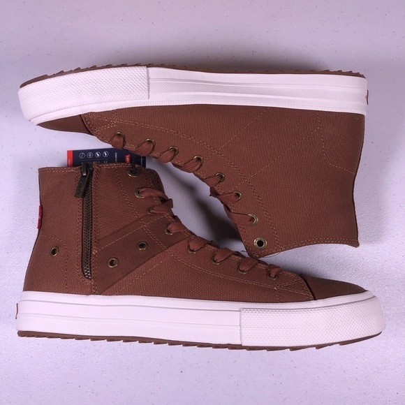 LEVI’S Side Zip Mid Top Fashion Sneaker Shoes - Picture 7 of 10